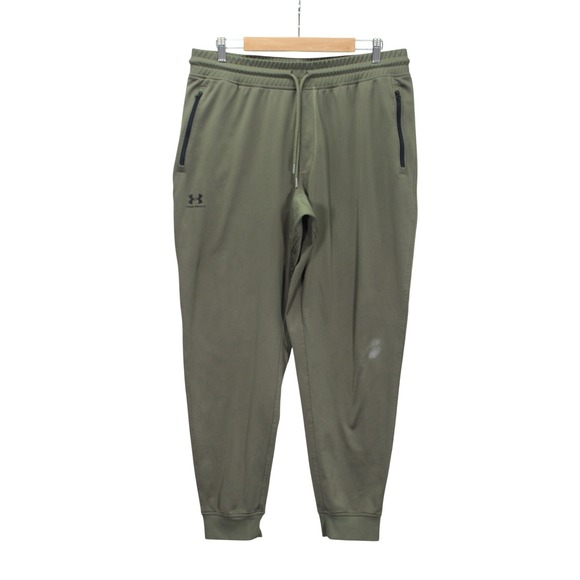 Under Armour UA Sportstyle Joggers Men's XL Olive Green Tapered Leg Loose Fit - Picture 1 of 15
